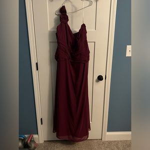 David’s bridal bridesmaid dress one shoulder